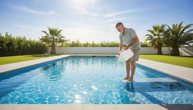 Kalkbildung im Pool vorbeugen