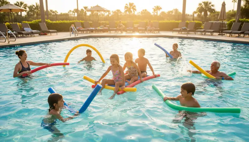 Kreative Poolnudel Ideen für den Sommer