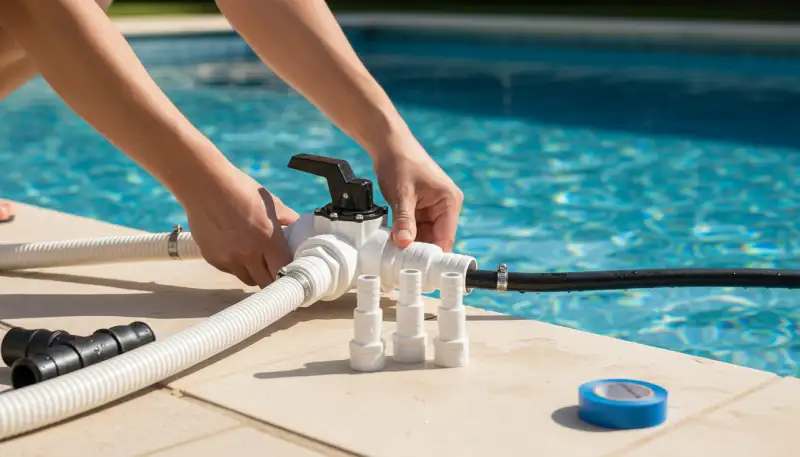 Poolverrohrung: Materialien und Installation