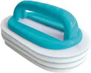 Bayrol Handbürste mit 3 austauschbaren Reinigungspads - Handliche Spezialbürste 