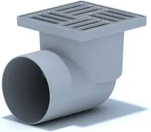 Belvit Bodenablauf Edelstahl Eck 110mm 150x150