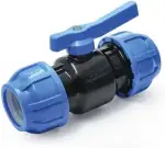 PP-Fitting Qualitäts Produkt MEGA Auswahl alle größen von Verschraubung für PE-Rohr Klemmverbinder Trinkwasser Winkel (Kugelhahn, 25)