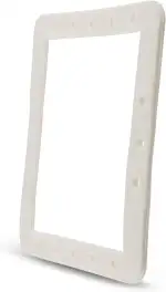 Paradies Pool Skimmer-Dichtung in Weiß, geeignet für Stahlwandbecken, Ersatzteil/Reserve, Gummidichtung, Innenmaße 140 x 145 mm, Menge: 1 Stück