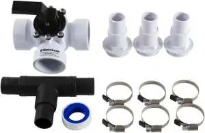 Steinbach Bypass-Set mit 3-Wege-Ventil, Anschluss Ø 32/38 mm, 060045