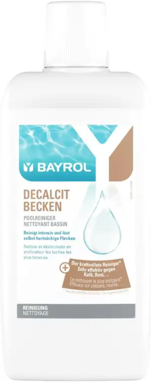 BAYROL Decalcit Becken 1 L Reinigungsgel zur Entfernung von Kalkablagerungen an 
