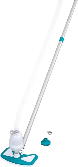 Bestway Poolpflege Basis-Set AquaClean mit pumpenbetriebenem Poolsauger & Kesche