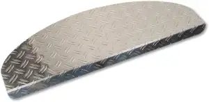 Stufenmatten Alu Riffelblech (halbrund)