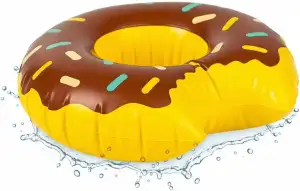 Aufblasbarer Getränkehalter für Pool & Party – Schwimmender Becherhalter aus PVC