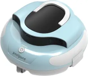 POOLPURE Poolroboter, 100 Min Leistungsstarke Reinigung, Kabelloser Poolsauger A
