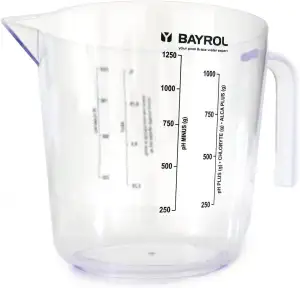 BAYROL Messbecher 1 L - Zur präzisen Dosierung von flüssigen oder festen BAYROL-