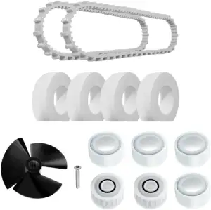 Ersatzteil-Set für Dolphin Poolroboter: Laufrad, Riemen, Kletterrad & Führungsro