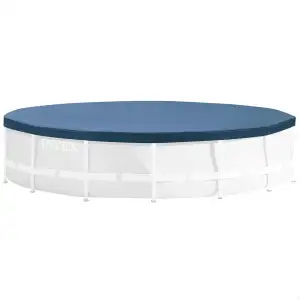 Intex 28031 Round Pool Cover - Poolabdeckplane - Ø 366 cm - Für Metal und Prism 