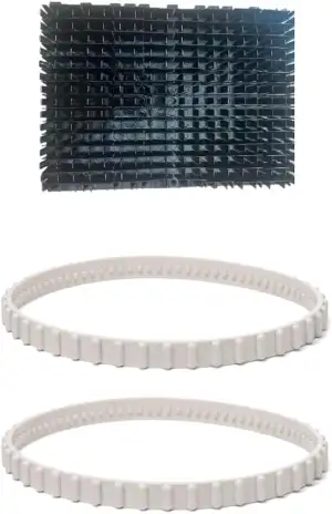 Ersatzteile für Hayward Poolroboter, 2 Riemen und 1 Bürstenwalze, kompatibel mit Tigershark QC Plus SharkVac RC9740 RC9956CC RC9990GR