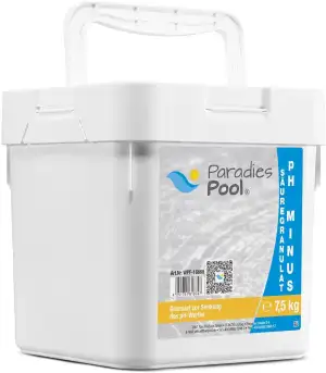 Paradies Pool pH Minus Granulat 7,5 kg, pH Senker Schwimmbecken Pool