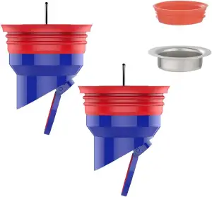 Qrity 2 Stück Dusche Bodenablaufkern, Abläufe Rückflussverhinderer, Anti Geruch Duschstopper, Rückflussverhinderer Kanalkern, Widerstehen Geruch und Wanzen