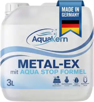 Metal Ex Pool 3L [entfernt braunes Poolwasser] mit Aqua Stop-Formel | Schützt di