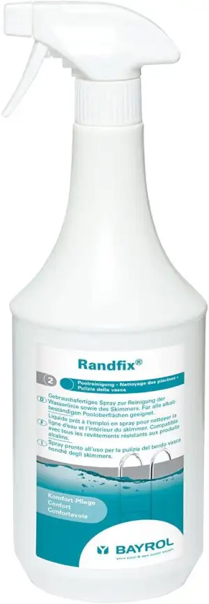 BAYROL Randfix 1L Poolreiniger flüssig, Randreiniger für die Wasserlinie, Poolfo