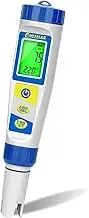 Digitales pH und Chlor Messgerät, Pool Wassertester für Whirlpool, pH und Salzgehalt Messgerat fü...