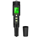PH Messgerät 5 in 1 TDS EC SALT Temperatur pH Wert Messgerät IP67 wasserdicht, Pool pH Tester 0,01 hochpräziser digitaler Wassertester Trinkwasser mit ATC-Funktion