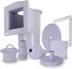 Paradies Pool Skimmer Set, Einbauskimmer inkl. Einlaufdüse & weiterem Zubehör, Farbe Lavendel