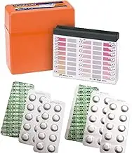 Testkit Set inkl. 60 Testtabletten (Rapid), Wassertester und Aufbewahrungsbox, 3