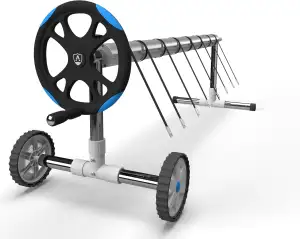 Arebos mobiles Aufrollsystem für Solar- und Poolplanen | Pool Aufroller | Länge 