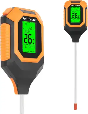 YAMRON Caewous ph messgerät Erde, 4-in-1 Digital Plant bodenmessgerät with PH Va