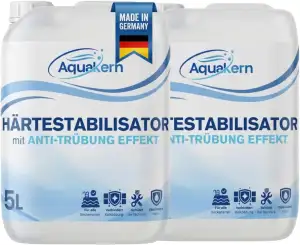 Härtestabilisator Pool 2x5L [entfernt Kalkablagerungen] mit Anti-TRÜBUNG-Effekt 