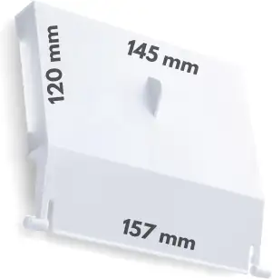 Amapool Skimmer Klappe Ersatz für Standard-Skimmer I Standard-Skimmerklappe 145m