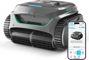 WYBOT C2 Poolroboter Akku Boden und Wand für Einbaupools bis 150㎡, Doppelfiltrat