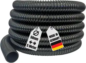 AquaOne Teichschlauch 50 mm 2' 5 Meter I Hochwertiger Teich Schlauch für Garten & Teiche I Teichschlauch I Spiralschlauch I Saugschlauch I Pumpenschlauch I Flexibel Wasserschlauch