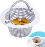 16cm Skimmer Korb, Pool Skimmer Sieb, Skimmerkorb Für Effektive Poolreinigung Ersatz-Skimmerkorb, Mit Griff für einfache Entnahme