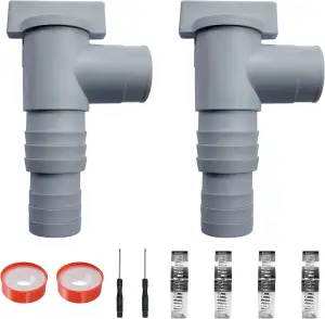 Absperrhahn für Pools mit 32mm Schlauchanschluss, Pool Schlauchadapter Pool Absp