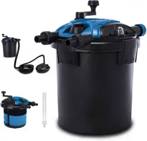 Scheppach Teichdruckfilter Komplettset PFS8000 | für Teiche bis 8000 L | Förderm