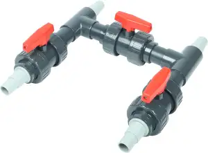 Wacredo Wärmepumpen Anschluss-Set Ø 50 mm Bypass Anschluss Set Solar Heizung Poo