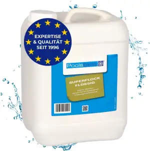 PoolsBest Superflock flüssig 5L I hochkonzentiertes Flockungsmittel für Pool I T