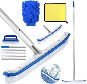 Pool Bürsten Set,Poolreiniger Bürste 45 cm,Pool Reinigungsbürste,Poolbürsten rei