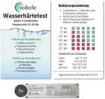 zederle 5 Stück Wasserhärte Teststreifen Testkit einzeln verpackt, versiegelt, Deutscher Härteber...