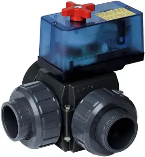 elektr. Dreiwegekugelhahn d=50mm Solar mit elektrischem Stellmotor E0510, 230V