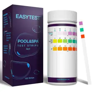 EASYTEST 3-in-1 Pool Teststreifen für Spa, 150 Stäbchen pH Wert Teststreifen Was