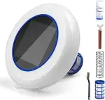 Pool Solar Ionisator, Kupfer Ionreiniger Pool, Schwimmender Pool Ionisator, bis 132,500 Liter, IP...