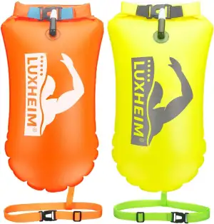 2 Pack Schwimmen Boje Schleppschwimmer für Open Water Schwimmen gut sichtbar Sch