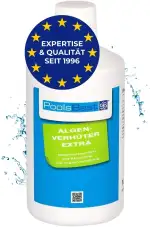 PoolsBest Algenverhüter extra 1L I schaumfreier Algenvernichter für Pool I hochdosiertes Algenmit...
