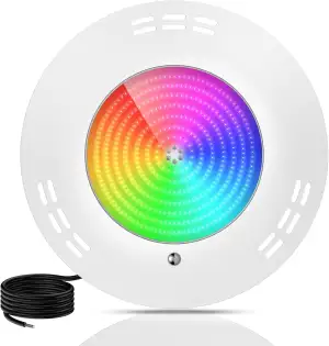 LyLmLe Harz Gefüllt Poolbeleuchtung LED, 35W Ultraflach RGB Poolscheinwerfer RGB
