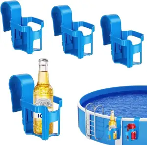 4 Stück Pool Getränkehalter, Getränkehalter Poolrand Multifunktionaler Poolzubeh
