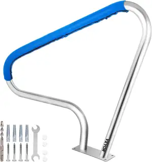 VEVOR Schwimmbad-Handlauf 121,9x91,5 cm Pool Haltegriff Ø 4,8 cm Edelstahl Einst