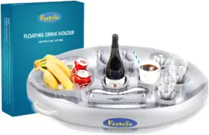 Aufblasbarer Getränkehalter 8 Löcher Große Kapazität Floating Getränkehalter Poo