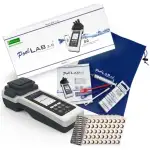 Poollab 2.0 Special Edition, elektronischer Pooltester (Photometer), Pool Wassertester, 170 Pool Testtabletten für Chlor pH-Wert Phenol Red Pool Zubehör (mit DPD1, DPD3, pH, CYA, AlkalM)