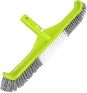 Poolbürste 40 cm (16 Zoll) für Swimmingpool, Pool Wandbürste mit 45° Winkelkopf,