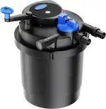 SunSun CPF-2500 Druckteichfilter 6000 l/h / 11 W UVC Einheit, Teichdruckfilter für Teiche bis 6000 Liter, Teichklärer, Filteranlage